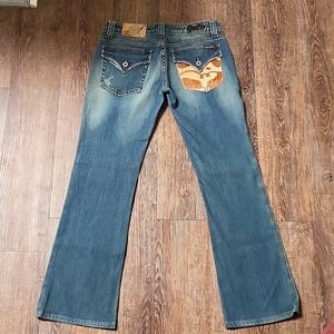 MissMe Jeans ~ CowHide Flap Pocket ~ Size 29